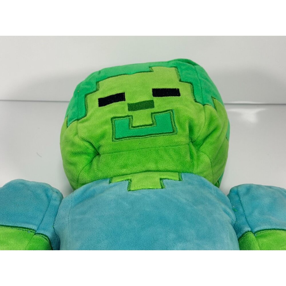 Minecraft Zombie Pillow Buddy Plush 18" inch Mojang Stuffed Figure - Picture 3 of 10